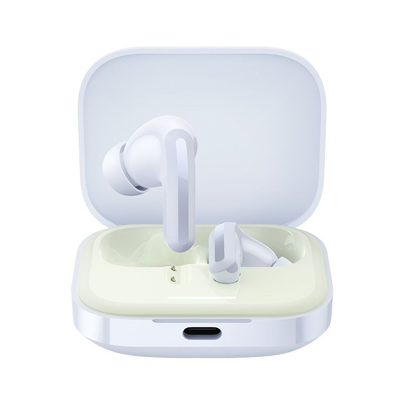 هدفون بلوتوثی شیائومی مدل Redmi Buds 5 با نویز کنسلینگ فعال ANC، درگاه شارژ USB Type-C، دارای نشانگر روی محفظه شارژ