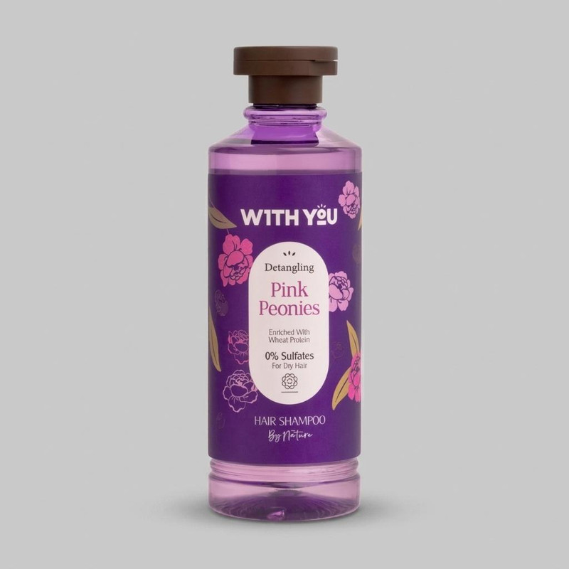 شامپو مو ویت یو مدل Pink Peonies حجم 300 میلیلیتر مناسب موهای خشک و وزدار، نرمکننده، مرطوبکننده، تقویتکننده، ترمیمکنن...