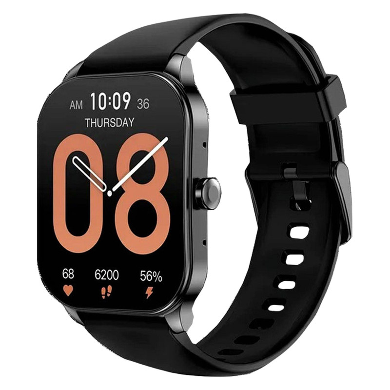 ساعت هوشمند امیزفیت مدل Pop 3S دارای قابلیت های کنترل موسیقی Music Player، قابلیت مکالمه از طریق بلوتوث بند سیلیکون