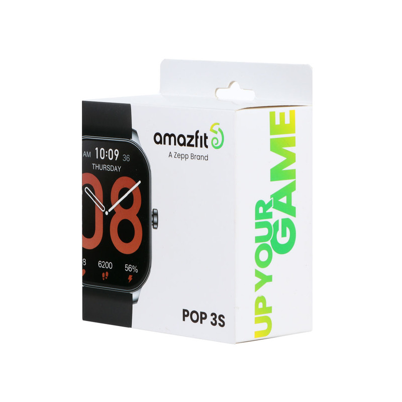 ساعت هوشمند امیزفیت مدل Pop 3S دارای قابلیت های کنترل موسیقی Music Player، قابلیت مکالمه از طریق بلوتوث بند سیلیکون