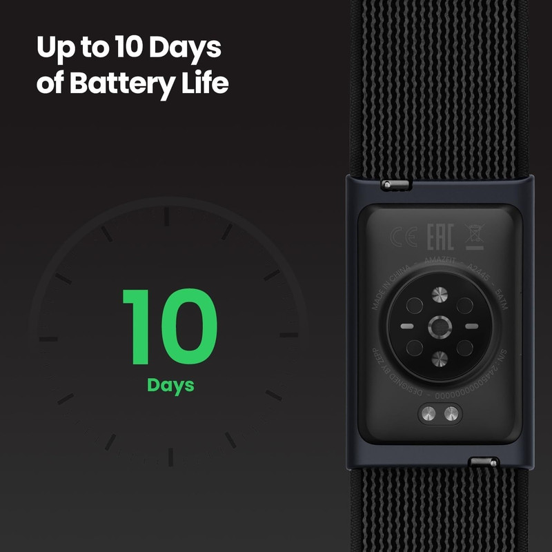 مچ بند هوشمند امیزفیت مدل Helio Strap با بند نایلونی