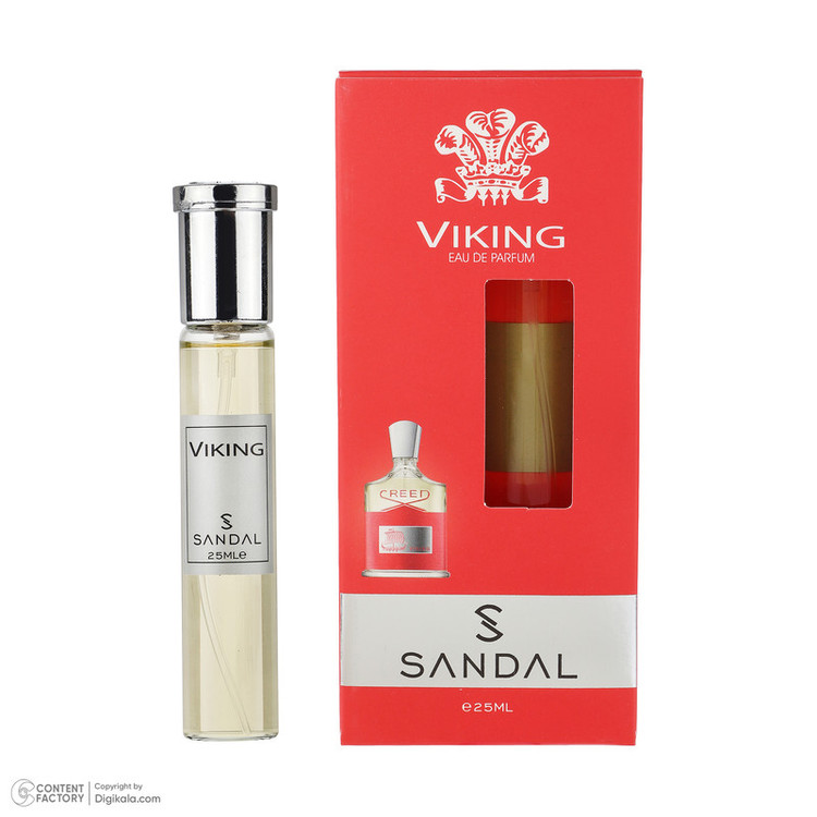عطر جیبی مردانه صندل مدل Creed Viking با رایحه تلخ حجم 25 میلیلیتر