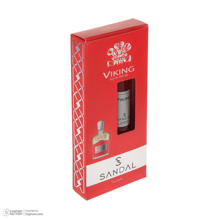 عطر جیبی مردانه صندل مدل Creed Viking با رایحه تلخ حجم 25 میلیلیتر