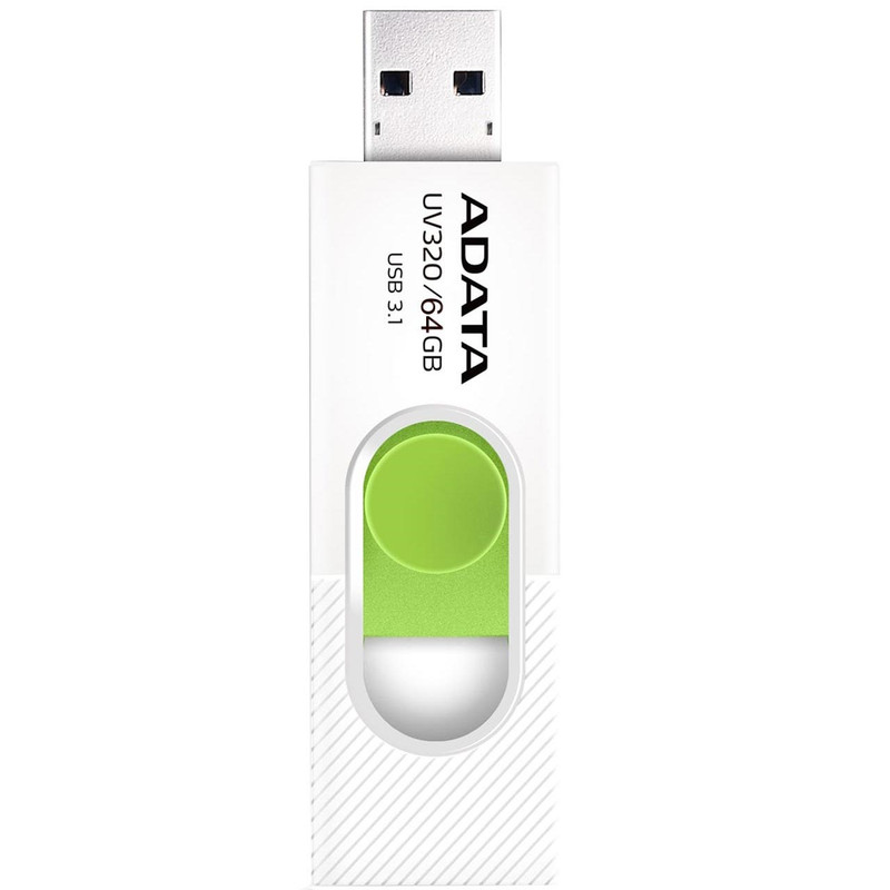 فلشمموری کشویی ای دیتا مدل UV320 ظرفیت 64 گیگابایت با رابط USB 3.2 Gen1 سرعت انتقال تا 10 گیگابیت بر ثانیه و سازگار ب...