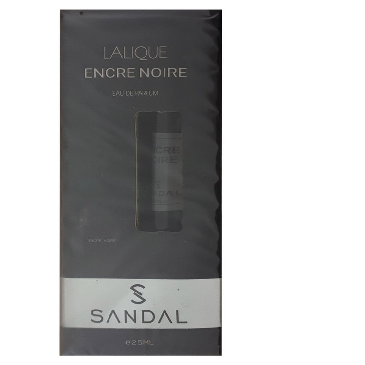 عطر جیبی مردانه صندل مدل lalique Encre Noire حجم 25 میلی لیتر
