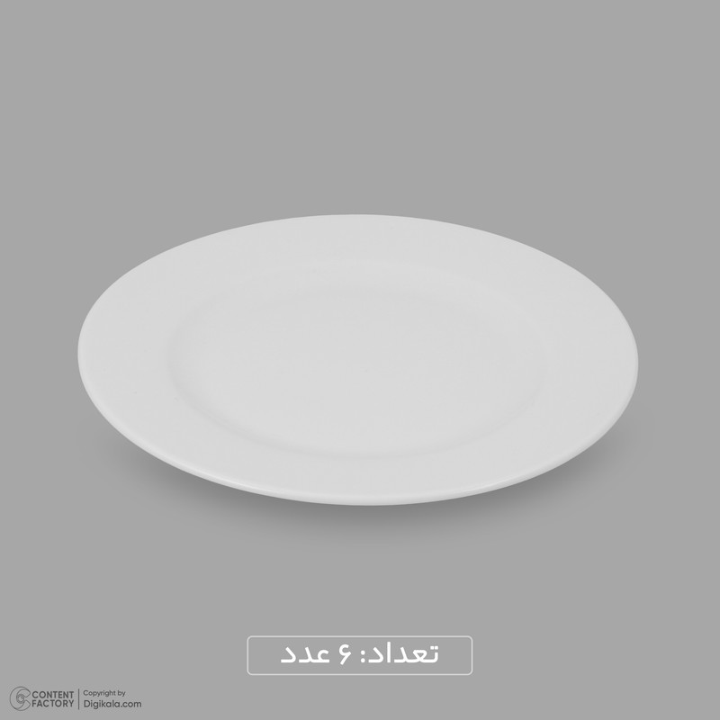 سرویس غذاخوری چینی 25 پارچه 6 نفره مقصود مدل دایره کد 001 مدل 2
