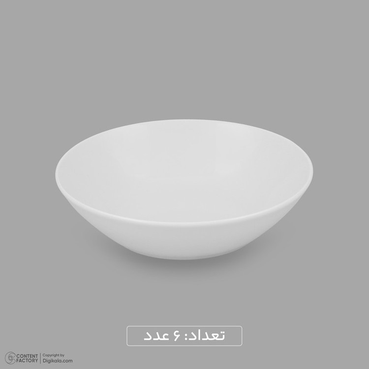 سرویس غذاخوری چینی 25 پارچه 6 نفره مقصود مدل دایره کد 001 مدل 1