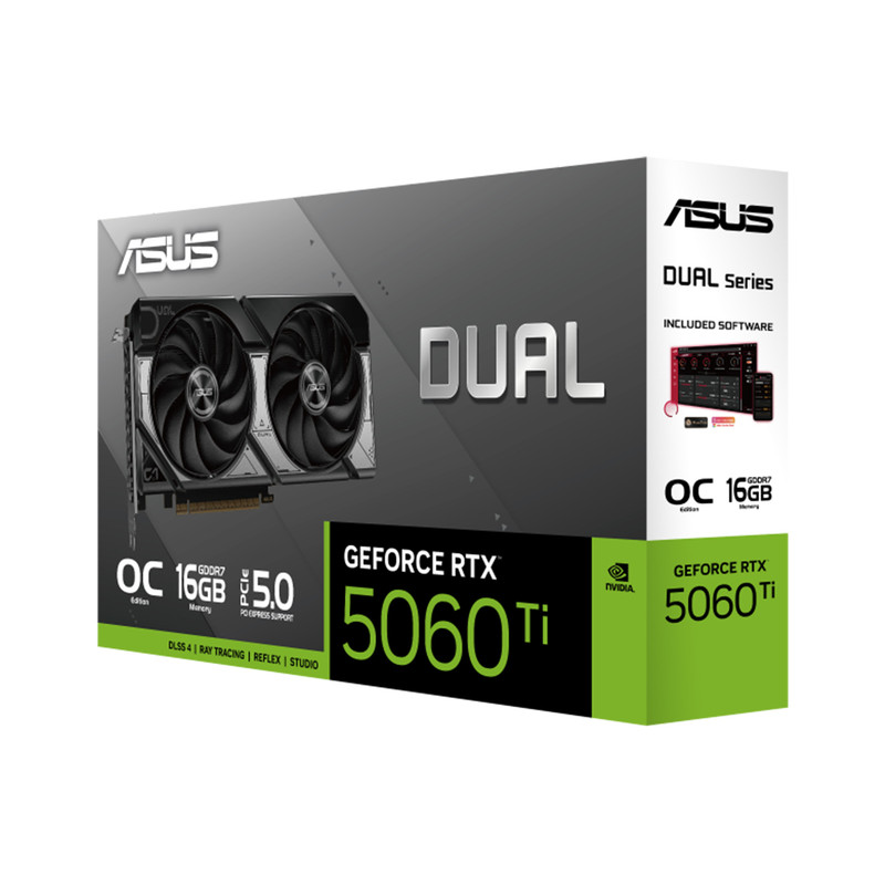 کارت گرافیک مبتنی بر NVIDIA ایسوس مدل Dual GeForce RTX 5060 Ti 16GB GDDR7 OC Edition