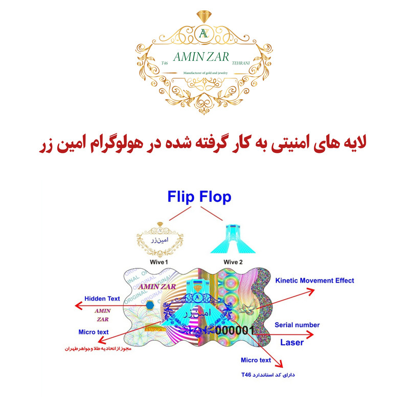 سکه گرمی طلا 18 عیار امین زر مدل amz-0.9