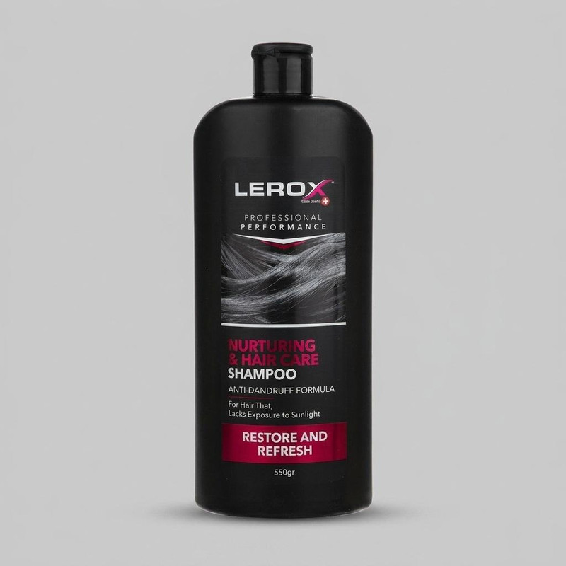 شامپو مو تقویتکننده مو لروکس مخصوص موهای آسیبدیده و خشک، وزن 550 گرم مدل Nurturing Hair Care، ترمیمکننده، براقکننده،...