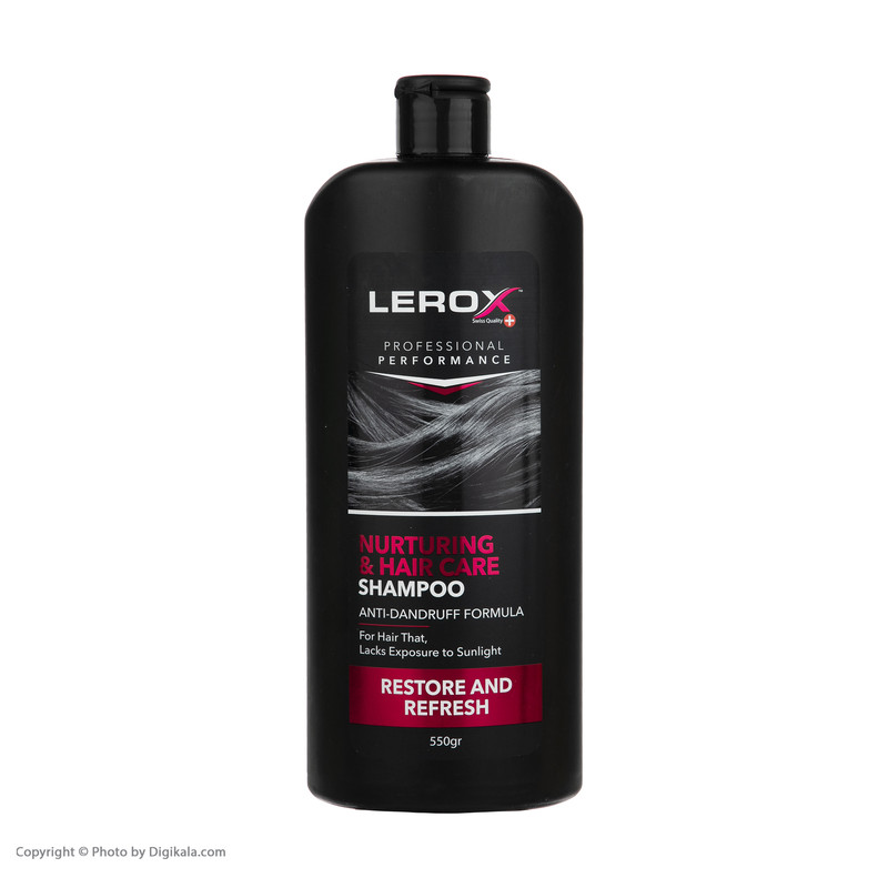 شامپو مو تقویتکننده مو لروکس مخصوص موهای آسیبدیده و خشک، وزن 550 گرم مدل Nurturing Hair Care، ترمیمکننده، براقکننده،...