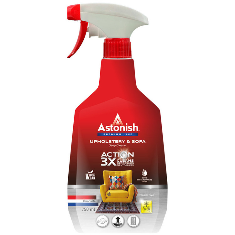 اسپری پاککننده فرش و مبل استونیش مدل 3X Action حجم 750 میلیلیتر