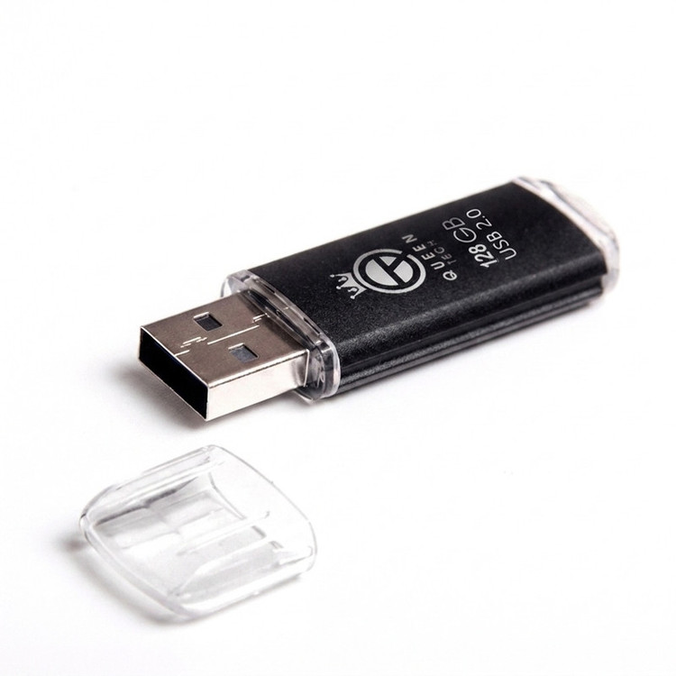 فلش مموری کوئین تک مدل QUICK ظرفیت 128 گیگابایت با رابط USB 2.0 و درپوش محافظ، سازگار با ویندوز، مک، تلویزیون، تبلت و...
