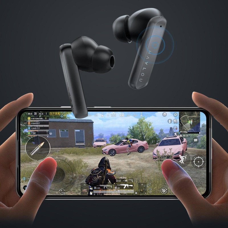 هدفون بلوتوثی هایلو مدل X1 Pro با نویز کنسلینگ فعال ANC، درگاه شارژ USB Type-C، دارای سه میکروفون در هر ایرباد، مقاوم...