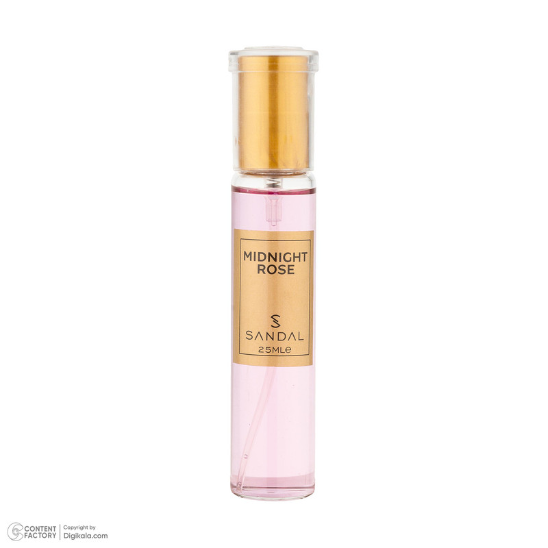 عطر جیبی زنانه صندل مدل Lancome Midnight rose با رایحه شیرین و گرم حجم 25 میلیلیتر