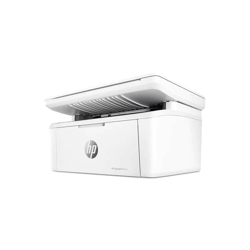 پرینتر اچپی تک رنگ سه کاره با چاپ لیزری مدل LaserJet MFP M141w، سایز چاپ A4، مجهز به نرم افزار واسط ارتباطی API