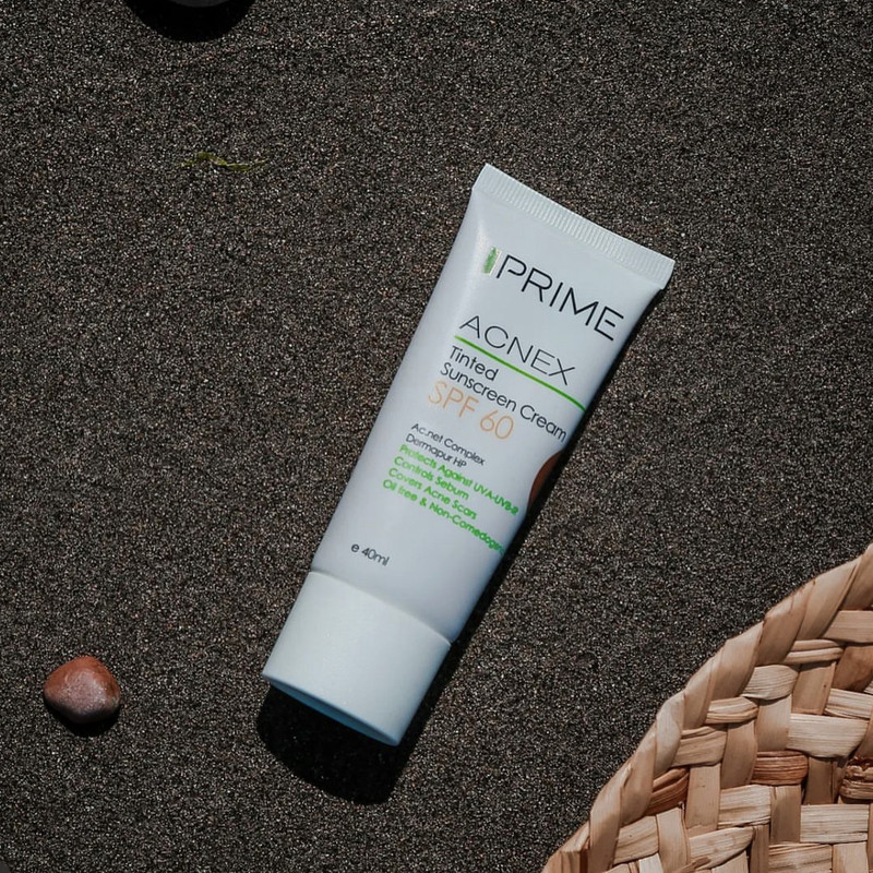 کرم ضدآفتاب رنگی پرایم مدل Acnex SPF60، مناسب پوستهای چرب، حجم 40 میلیلیتر مدل 1