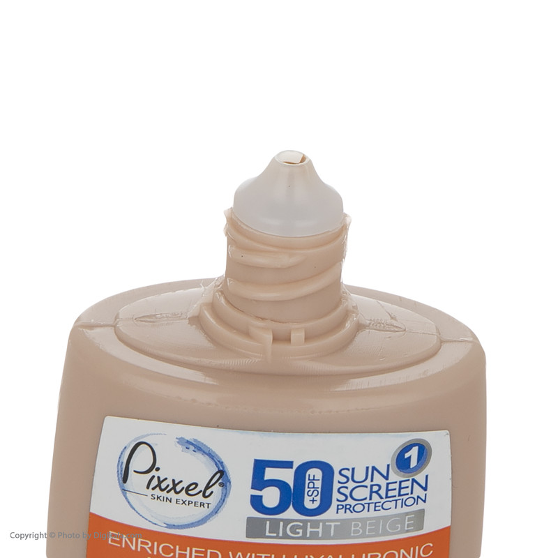 کرم ضدآفتاب رنگی پیکسل SPF50 مدل LIGHT BEIGE، مناسب پوستهای حساس و خشک، حجم 50 میلیلیتر
