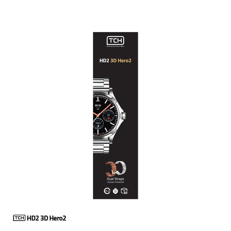 ساعت هوشمند تی سی اچ مدل TCH HD2 3D Hero2 دارای قابلیت های کنترل موسیقی Music Player، پشتیبانی از زبان فارسی در منو و...