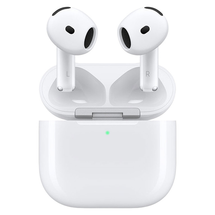 هدفون بلوتوثی اپل مدل AirPods 4 دارای نویز کنسلینگ، درگاه شارژ USB-Type-C و شارژ بی سیم، با قابلیت اتصال به چند دستگا...