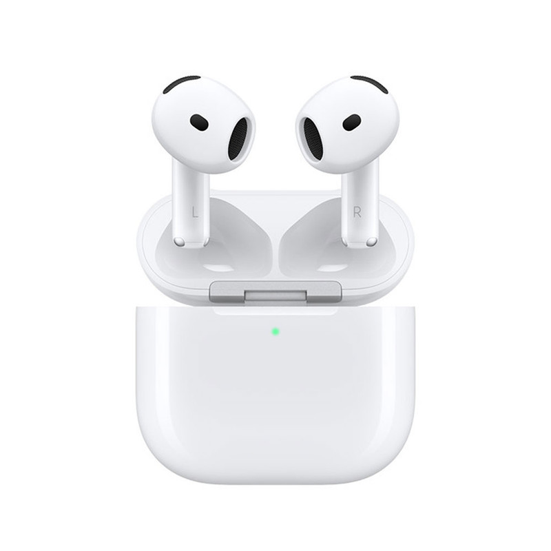 هدفون بلوتوثی اپل مدل AirPods 4 دارای نویز کنسلینگ، درگاه شارژ USB-Type-C و شارژ بی سیم، با قابلیت اتصال به چند دستگا...