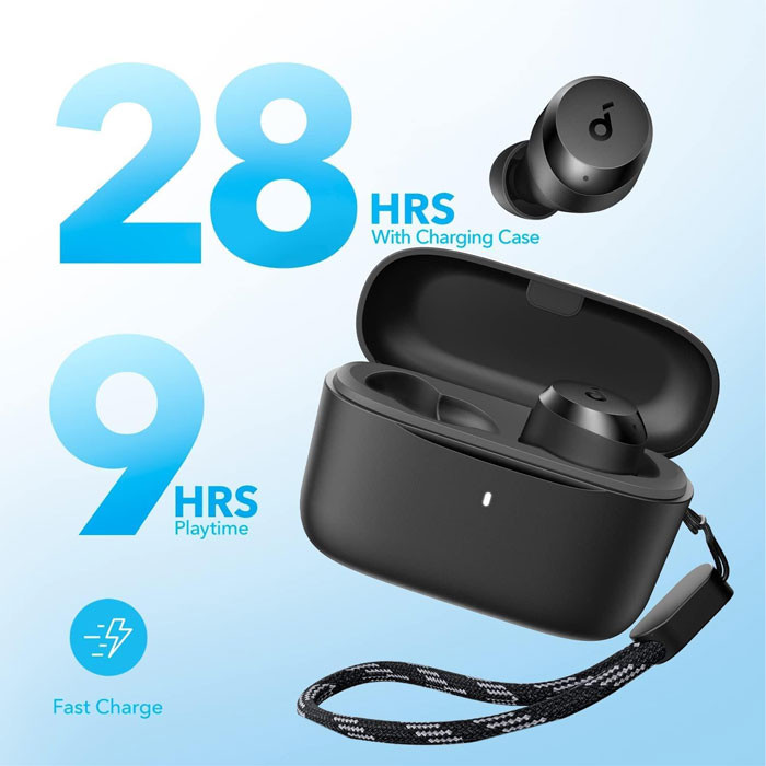 هدفون بلوتوثی انکر مدل Soundcore A25i بدون قابلیت نویز کنسلینگ، درگاه شارژ USB Type-C، دارای دو میکروفون داخلی با الگ...