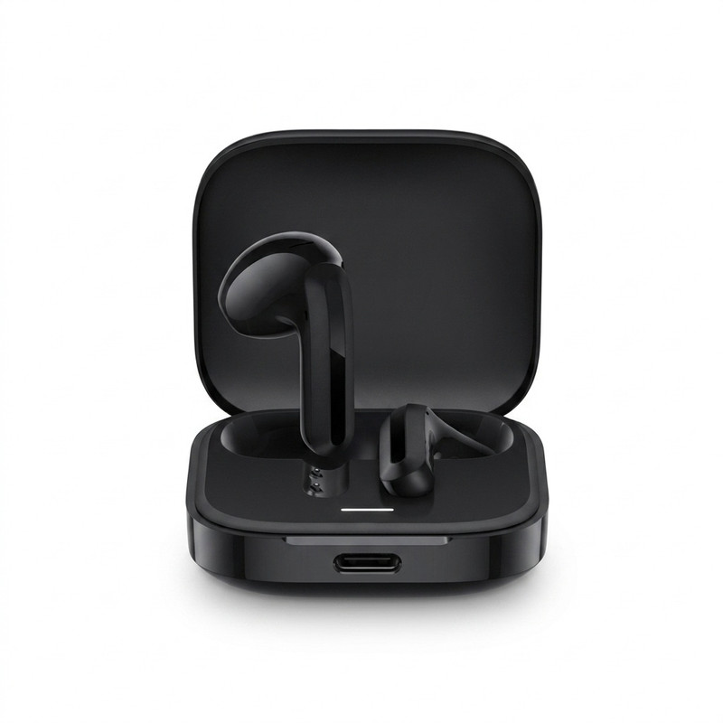 هدفون بلوتوثی شیائومی مدل Redmi Buds 6 Active با نویز کنسلینگ میکروفون ENC، درگاه شارژ USB Type-C، دارای دو میکروفون ...