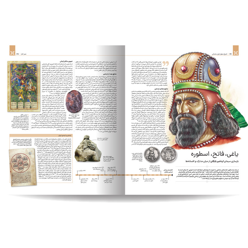 کتاب تاریخ مصور ایران باستان اثر احسان رضایی و فاطمه شفیعیسروستانی نشر سایان 4 جلدی - جلد 1 تا 4