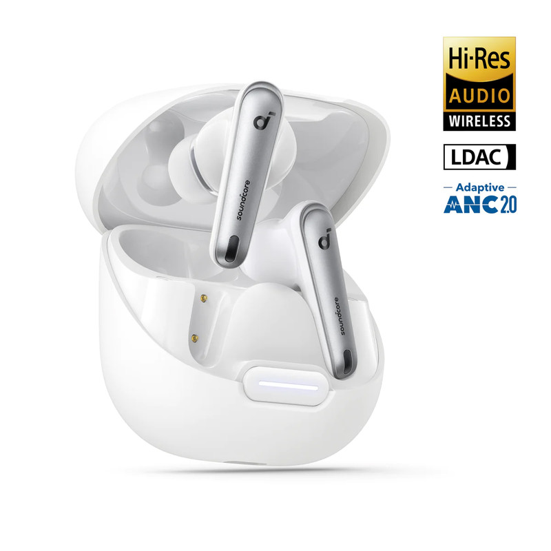 هدفون بلوتوثی انکر مدل Soundcore Liberty 4 NC با نویز کنسلینگ فعال ANC، درگاه شارژ USB Type-C، پشتیبانی از فرمان لمسی...