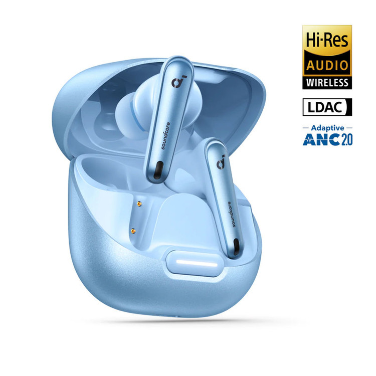 هدفون بلوتوثی انکر مدل Soundcore Liberty 4 NC با نویز کنسلینگ فعال ANC، درگاه شارژ USB Type-C، پشتیبانی از فرمان لمسی...