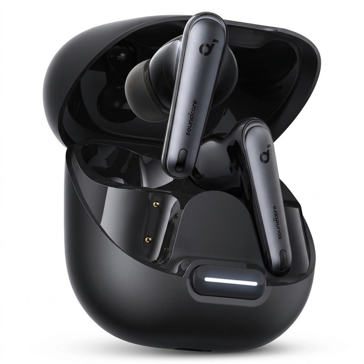 هدفون بلوتوثی انکر مدل Soundcore Liberty 4 NC با نویز کنسلینگ فعال ANC، درگاه شارژ USB Type-C، پشتیبانی از فرمان لمسی...