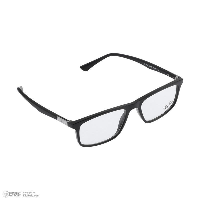 فریم عینک طبی مستطیلی مردانه ری بن مدل 0RX7128I-2000-53 مناسب برای صورت گرد، بیضی، قلب و لوزی