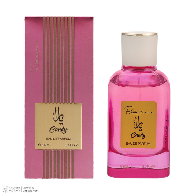 ادو پرفیوم زنانه رمینیسنس مدل CANDY حجم 100 میلیلیتر، با رایحه معتدل، شیرین و ساختار آبنباتی