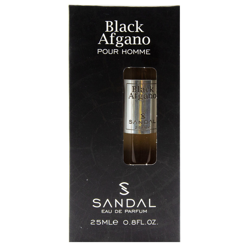عطر جیبی مردانه صندل مدل Black Afgano حجم 25 میلی لیتر