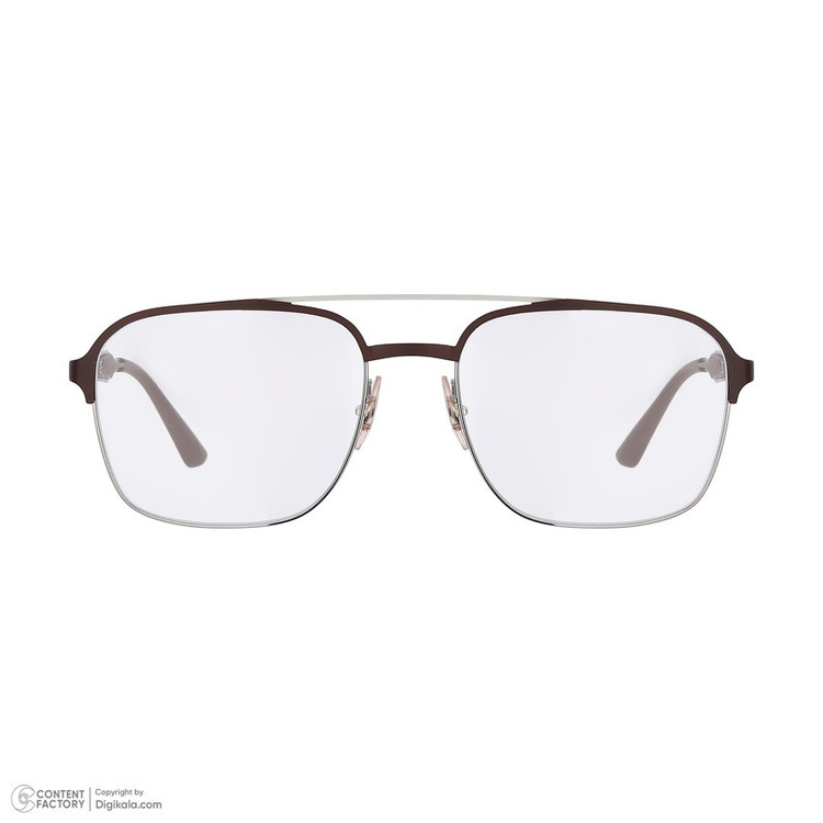 فریم عینک طبی خلبانی Aviator مردانه ری بن مدل 0RX6404-2912-56 مناسب برای صورت قلب، گرد، لوزی، مثلث، مربع، مستطیل و بیضی
