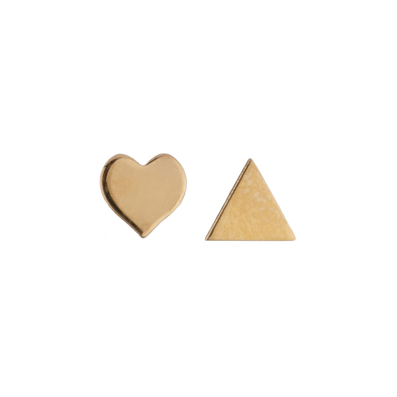 گوشواره میخی طلا 18 عیار زنانه پرسته مدل WE560