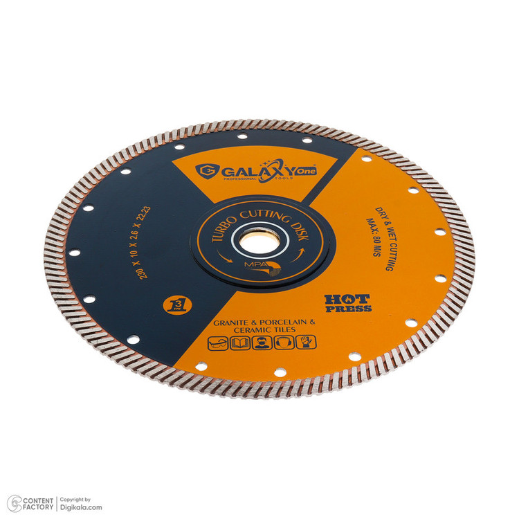 صفحه برش پرسلان گلکسی وان مدل TR230-Turbo سایز 230 میلیمتر