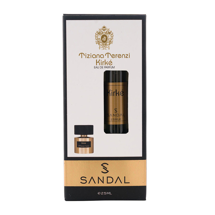 عطر جیبی مردانه صندل مدل Kirke با رایحه شیرین حجم 25 میلیلیتر