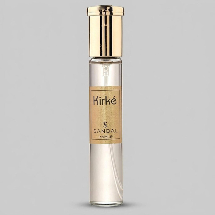 عطر جیبی مردانه صندل مدل Kirke با رایحه شیرین حجم 25 میلیلیتر