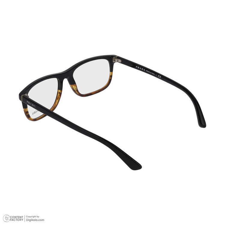 فریم عینک طبی ویفرر Wayfarer مردانه پرادا مدل 0PR-03RV-TFJ1O1-55 مناسب برای صورت بیضی، قلب، مستطیل و مربع