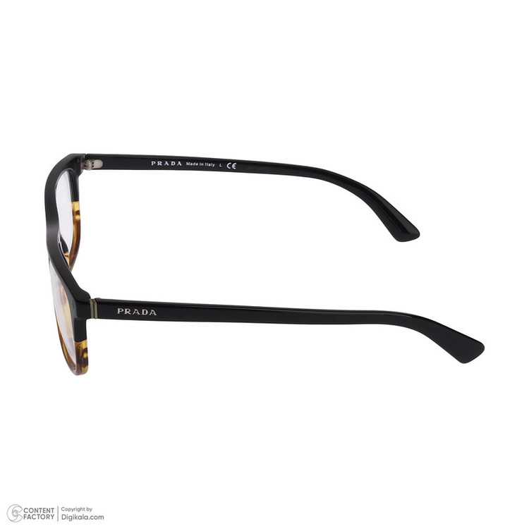 فریم عینک طبی ویفرر Wayfarer مردانه پرادا مدل 0PR-03RV-TFJ1O1-55 مناسب برای صورت بیضی، قلب، مستطیل و مربع