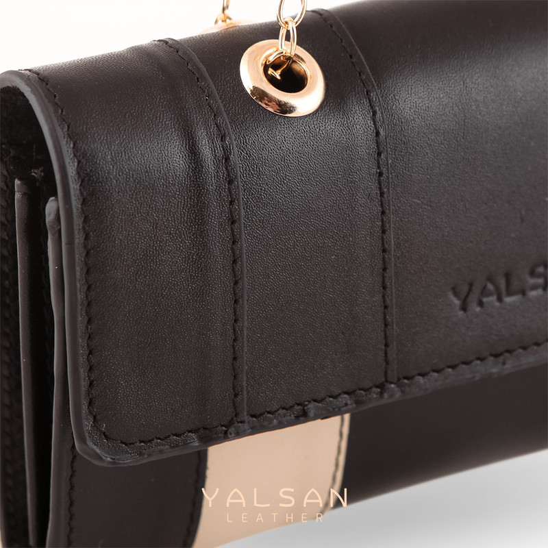 کیف دوشی زنانه چرم یلسان مدل تیکا کد 213-GN-04