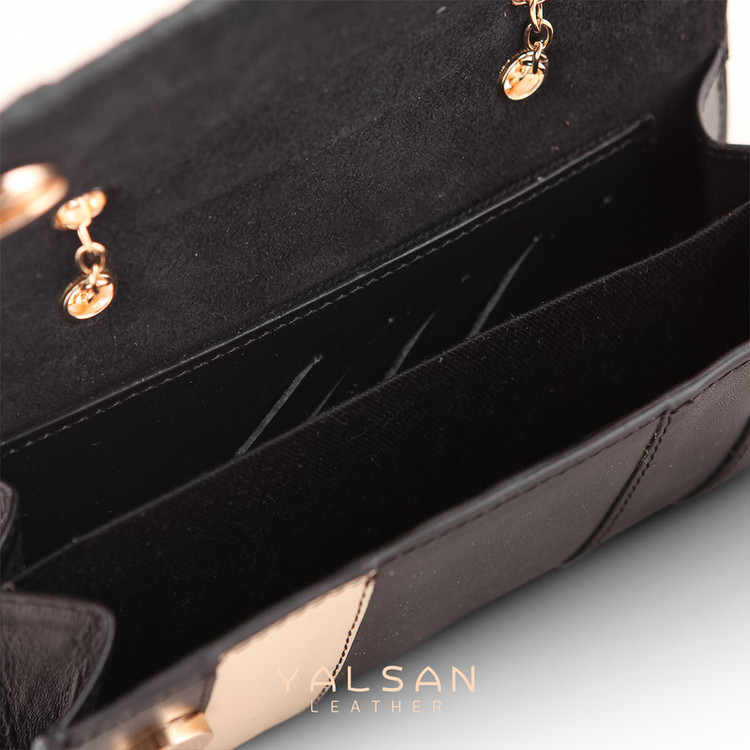 کیف دوشی زنانه چرم یلسان مدل تیکا کد 213-GN-04