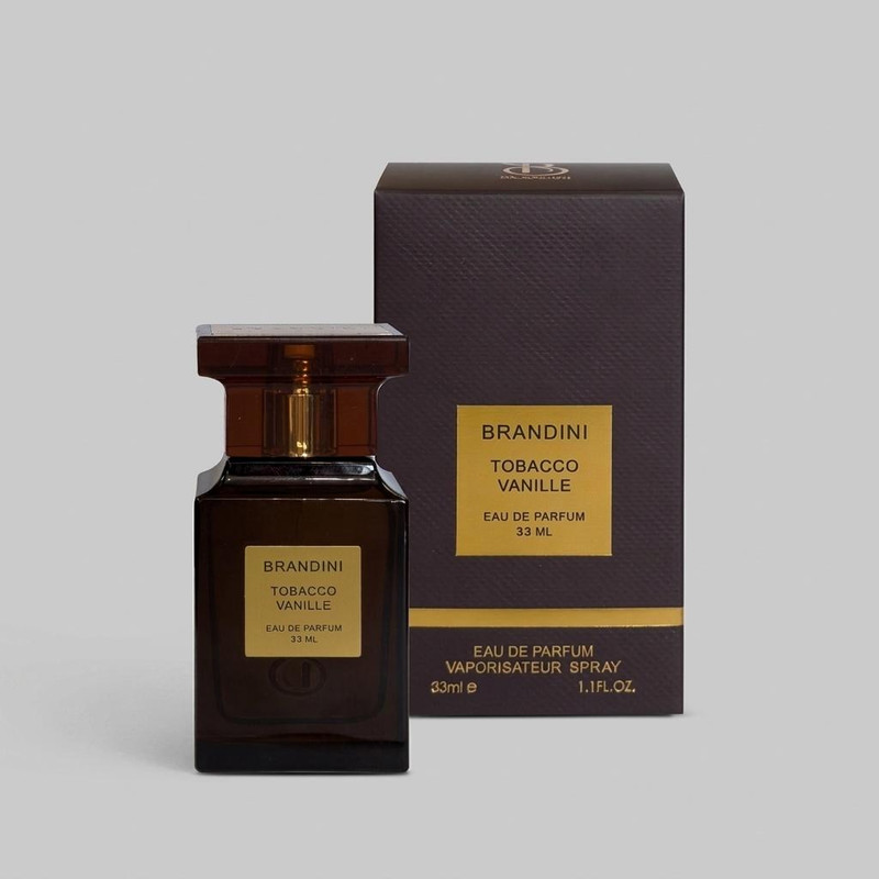 عطر جیبی برندینی مدل TOBACCO VANILLE با رایحه گرم حجم 33 میلیلیتر