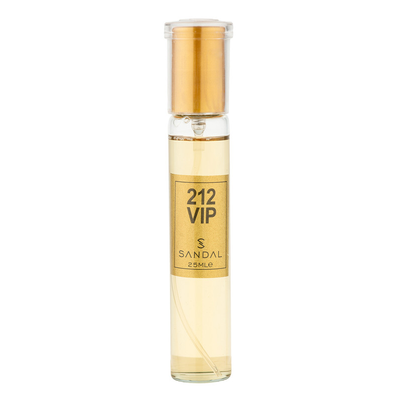 عطر جیبی زنانه صندل مدل 212 VIP WOMEN با رایحه شیرین و گرم حجم 25 میلیلیتر