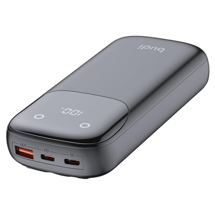 پاوربانک 22.5 وات بودی مدل PB083B1 ظرفیت 10000 میلیآمپرساعت به همراه سه کابل USB-A، USB-C و لایتنینگ