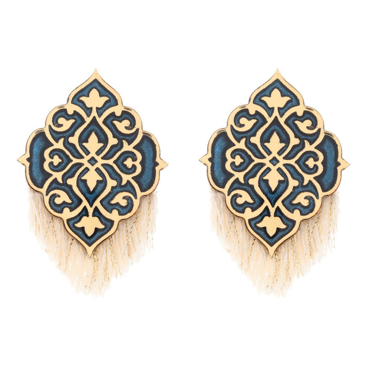 گوشواره دست ساز زنانه بومی مدل S-01