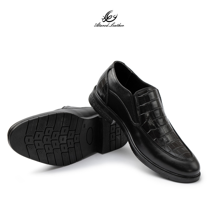 کفش رسمی مردانه چرم عطارد مدل چرم طبیعی کد SH360