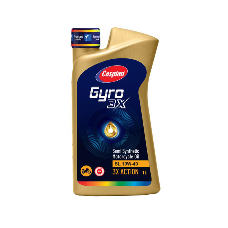 روغن موتورسیکلت کاسپین مدل SL-10W-40 حجم 1 لیتر