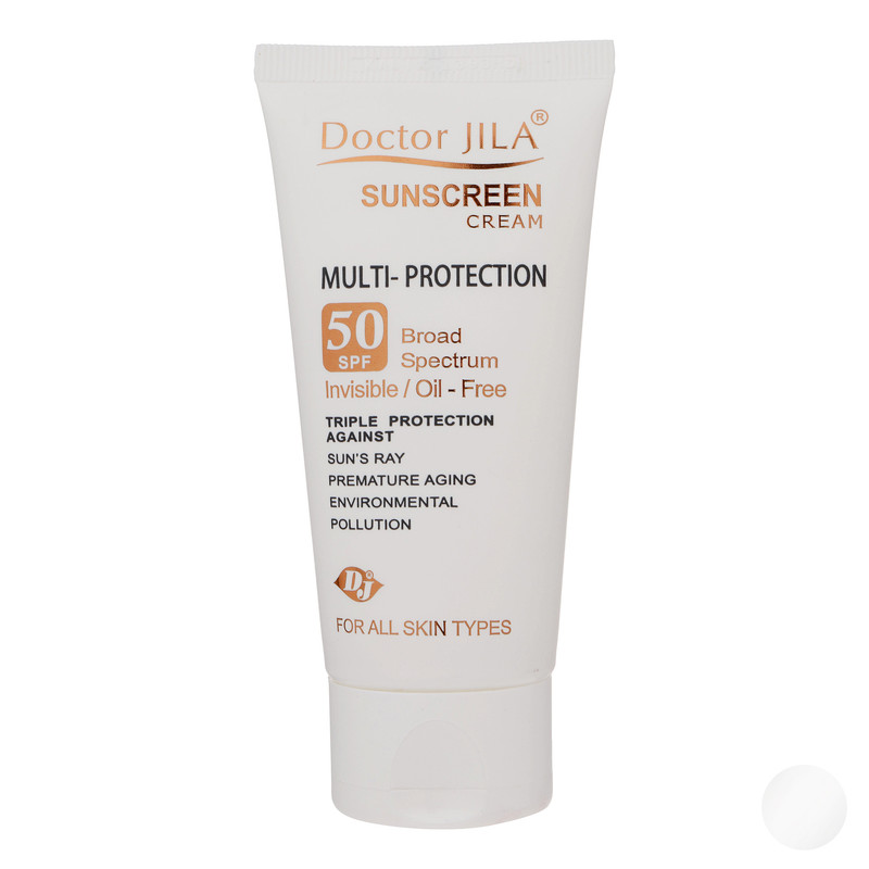 کرم ضد آفتاب دکتر ژیلا سری Multi Protection مدل Invisible حجم 50 میلی لیتر